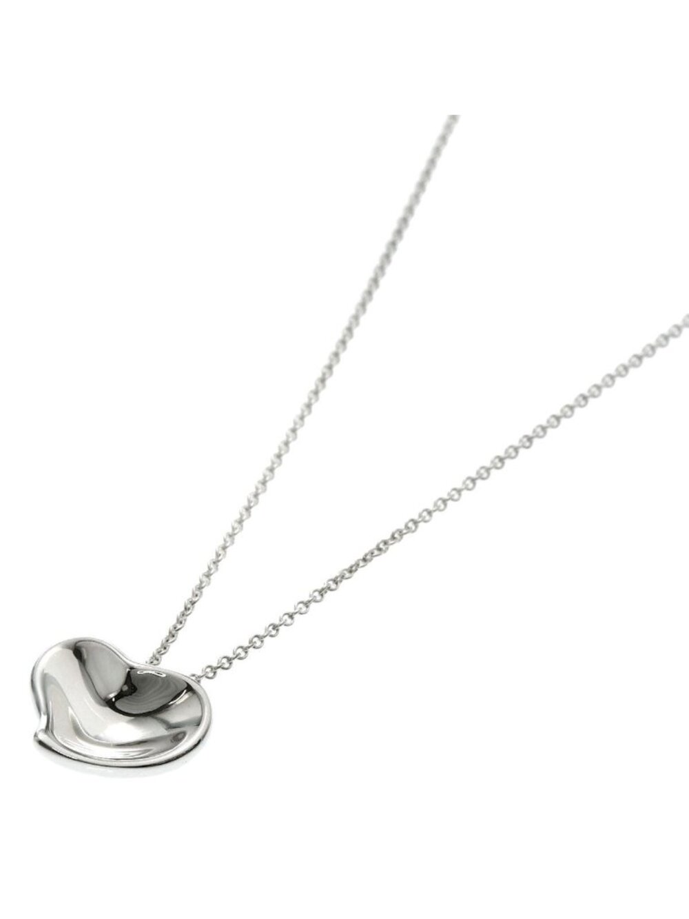 Tiffany & Co Full Heart Necklace Silver